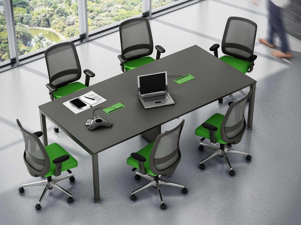 Mesa de Reunião Pé Trave Linha Work Pro Advanced Marzo Vitorino