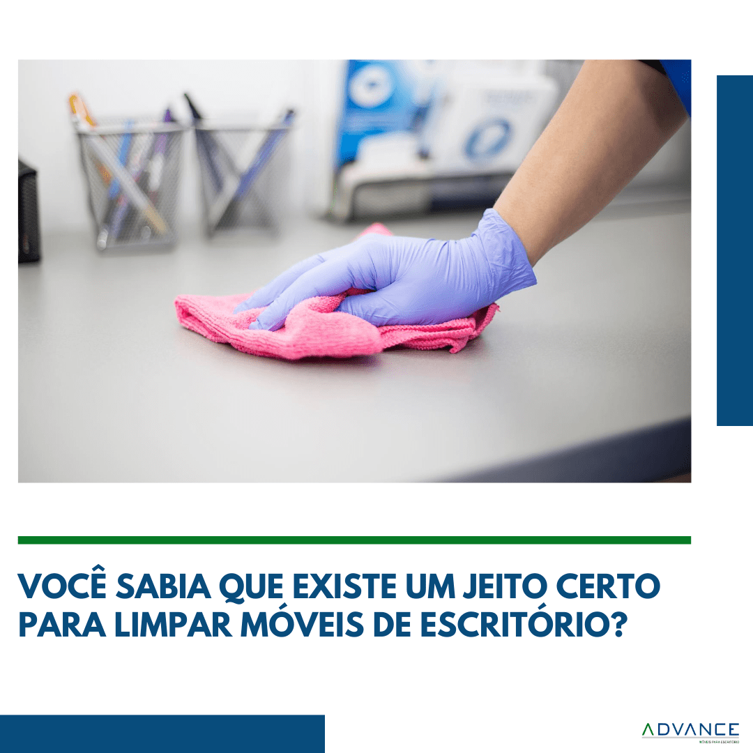 Como limpar móveis de escritório