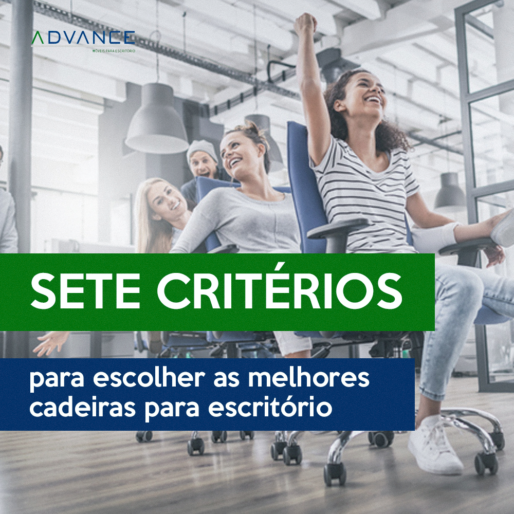 7 critérios para escolher as melhores cadeiras para escritório